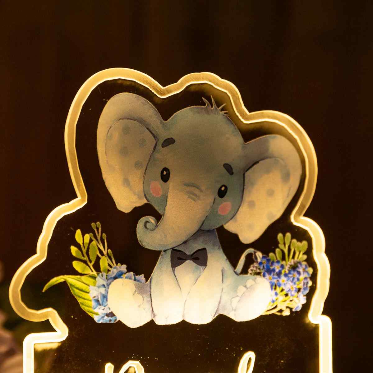 Led Luz Recuerdo Elefante para Bebe YKTG21
