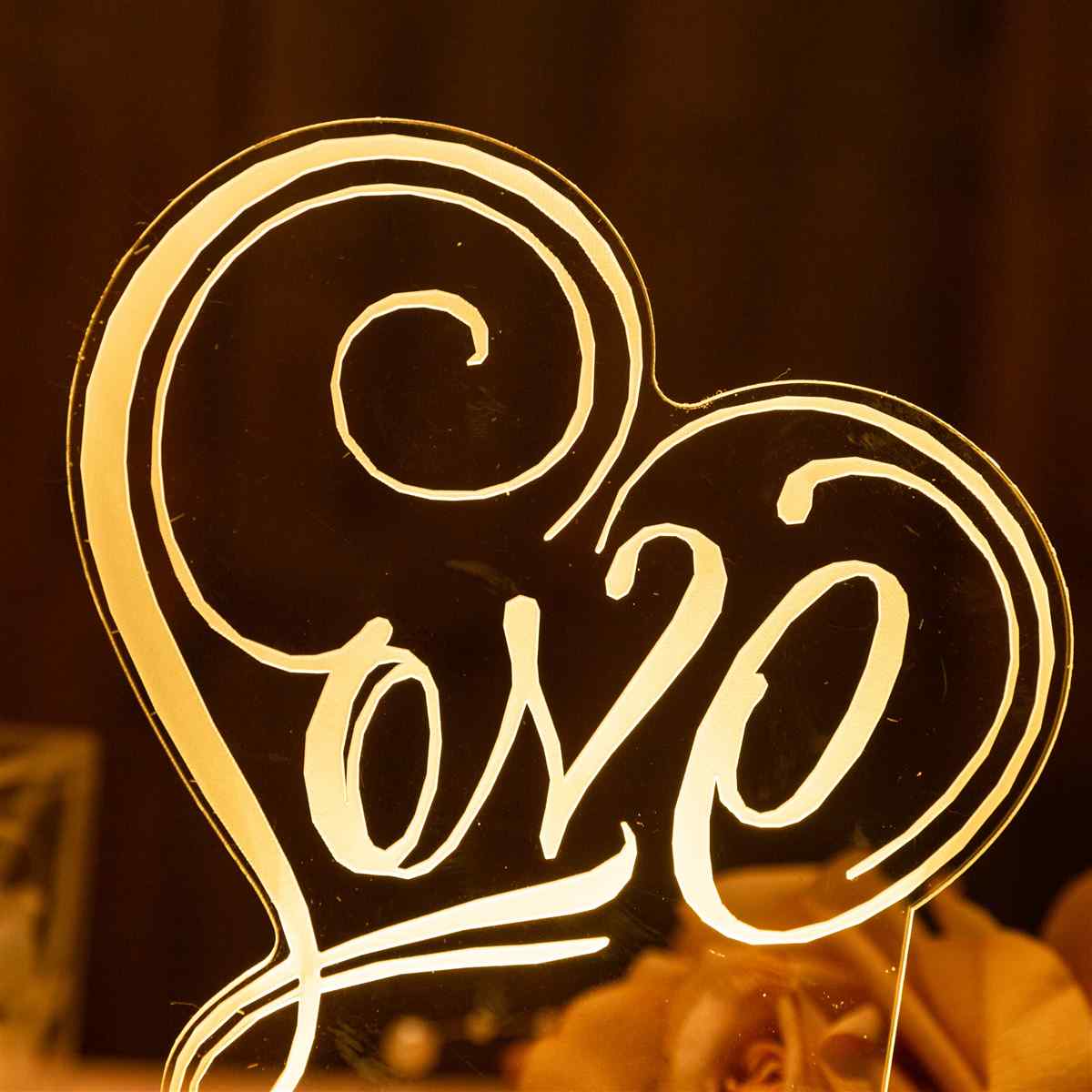 Led Luz Recuerdo LOVE para amores YKTG23