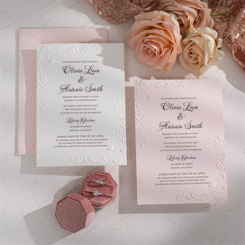 Tarjetas con Impresion Embossing CSEP001