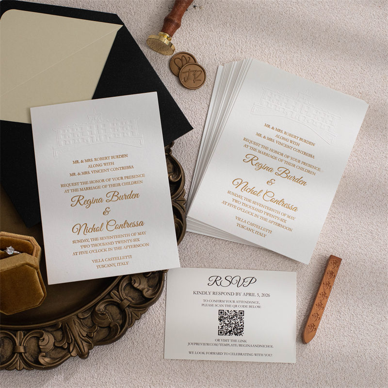 Tarjetas con Impresion Embossing CSEP006