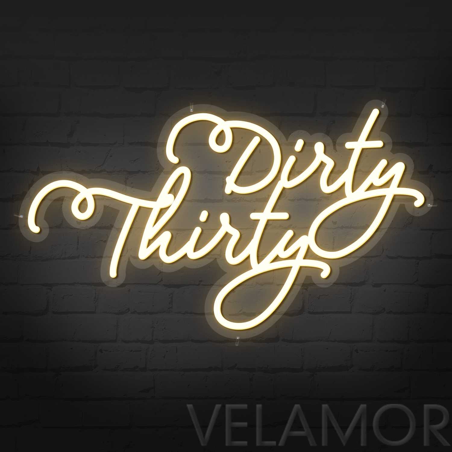 Letrero de Neón Dirty Thirty