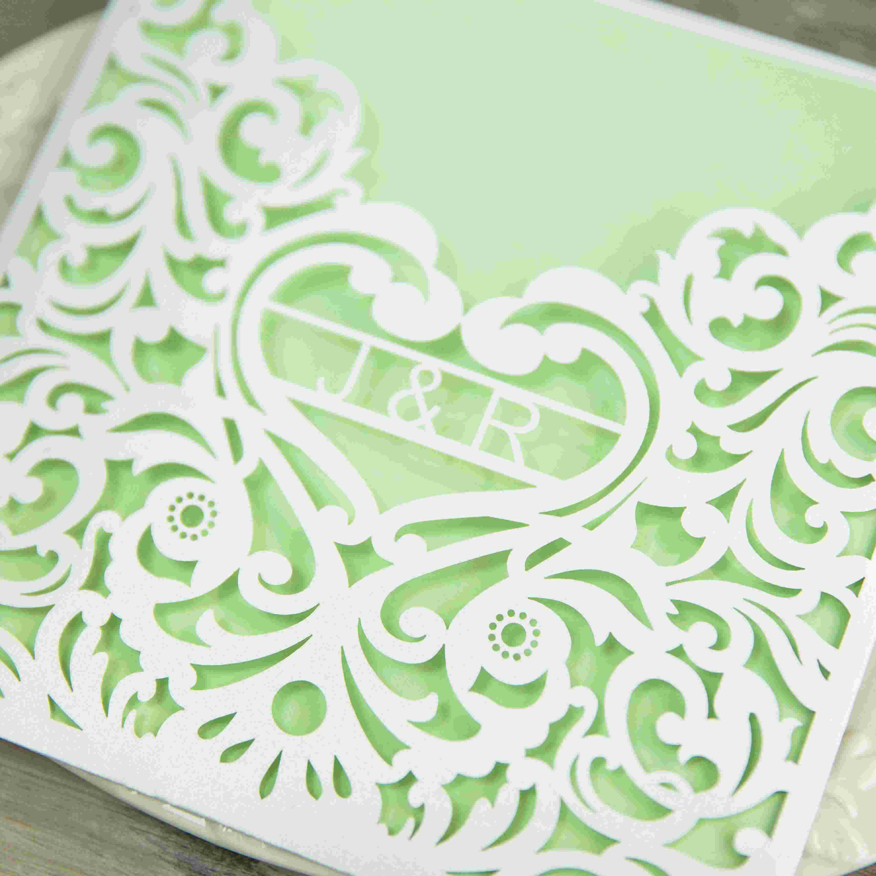 Invitaciones Corte Laser por Mayoreo Personalizada WPL0143