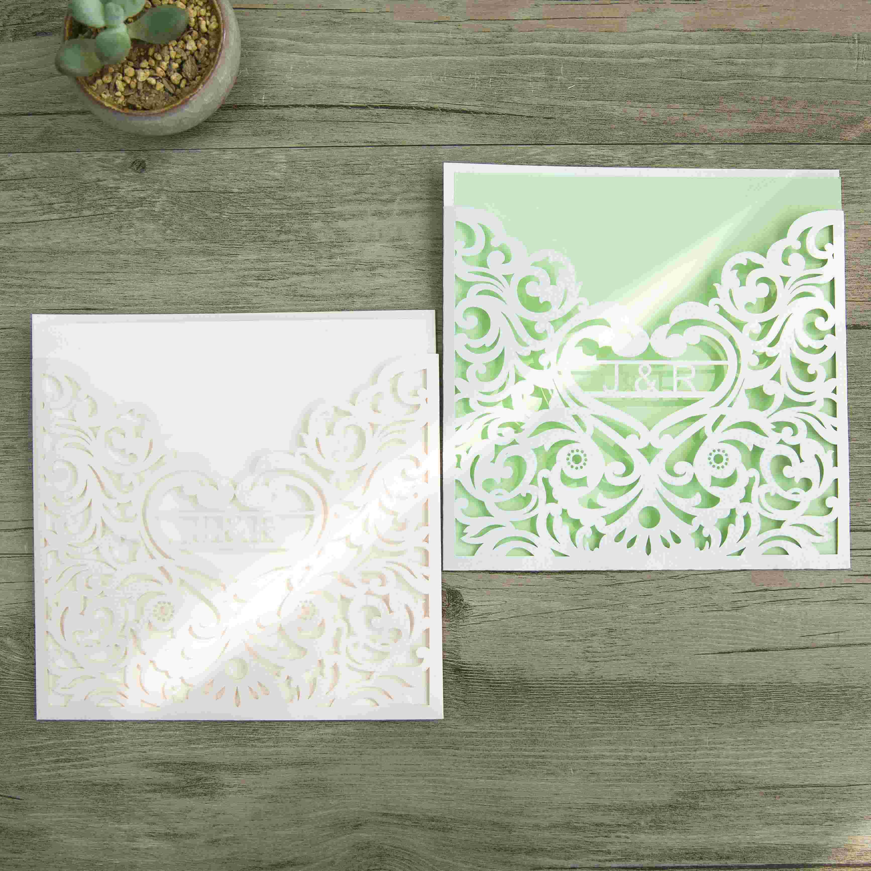 Invitaciones Corte Laser por Mayoreo Personalizada WPL0143