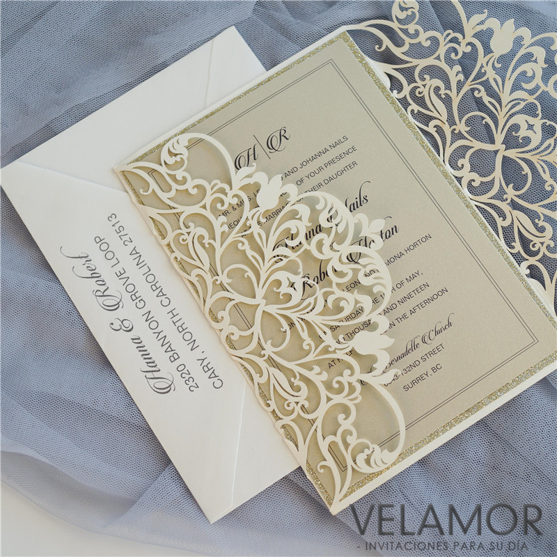 Corte Láser Elegante Tarjeta Mayore WPL0179