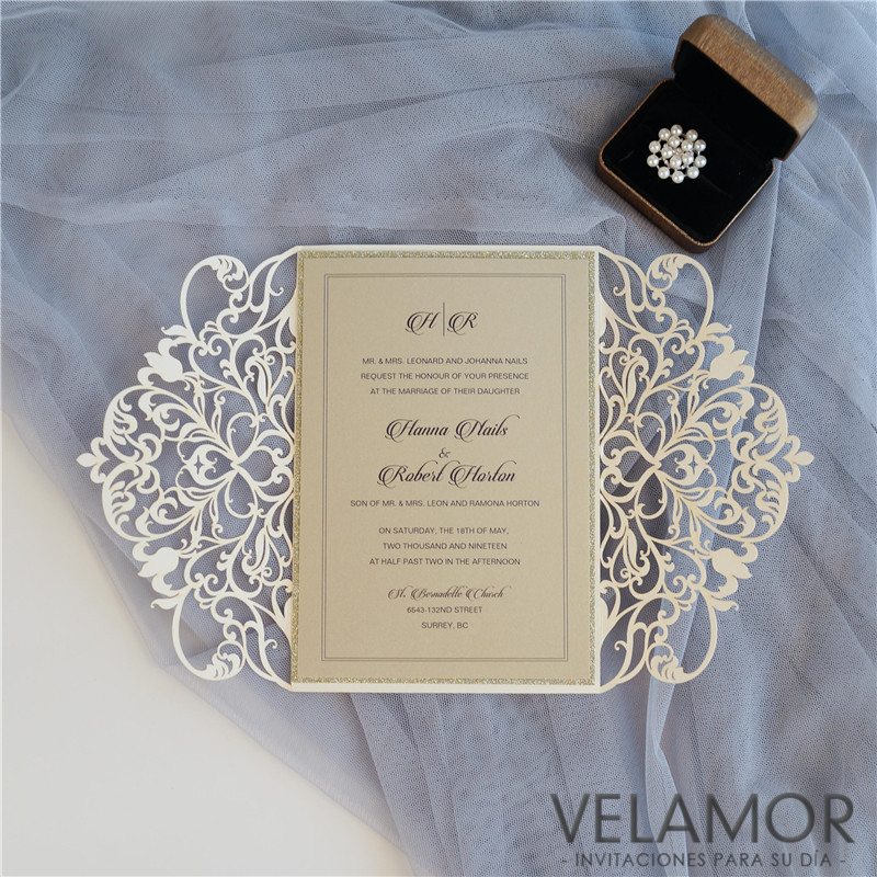 Corte Láser Elegante Tarjeta Mayore WPL0179