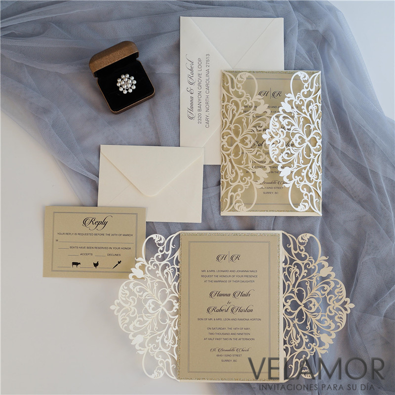 Corte Láser Elegante Tarjeta Mayore WPL0179