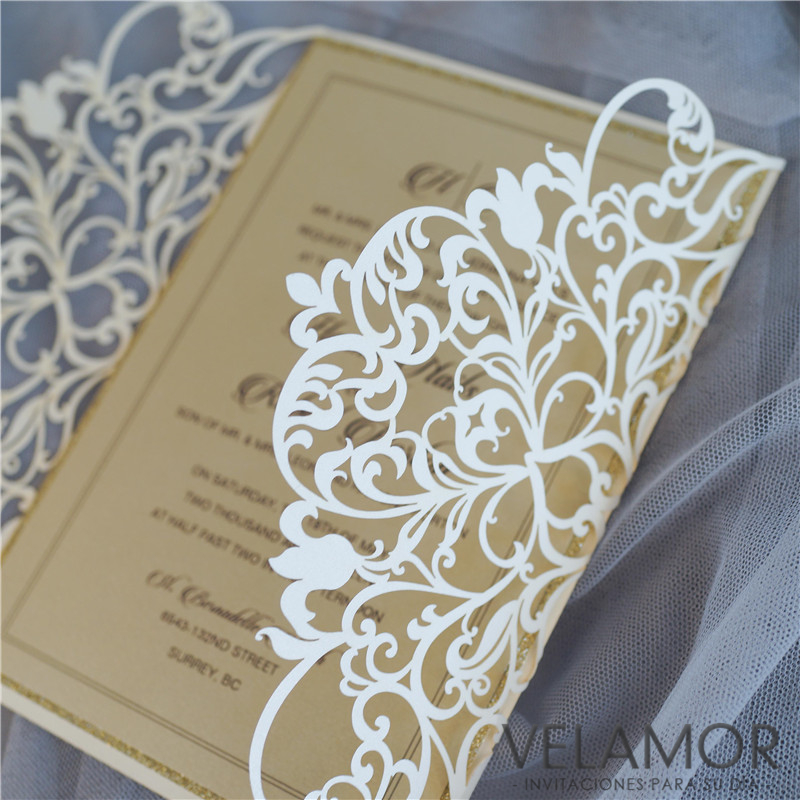 Corte Láser Elegante Tarjeta Mayore WPL0179