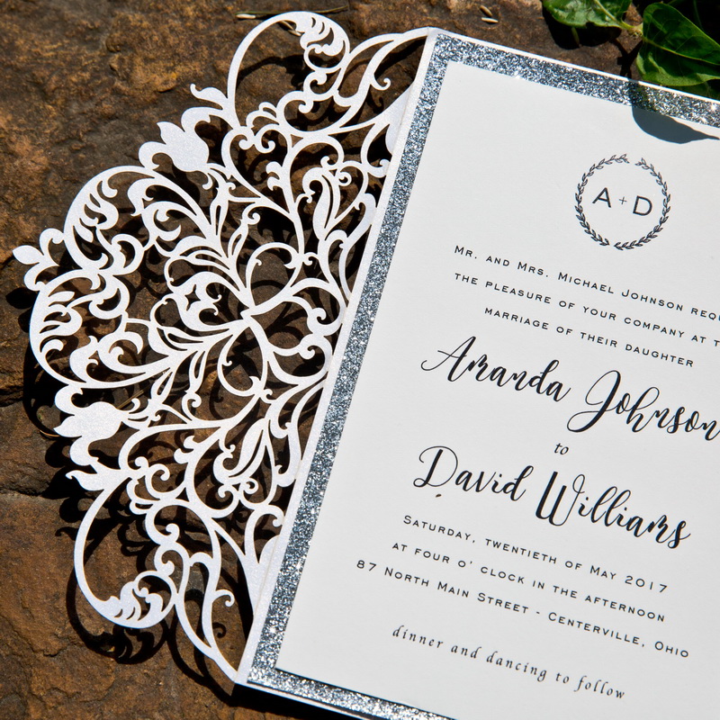 Corte Láser Elegante Tarjeta Mayore WPL0179