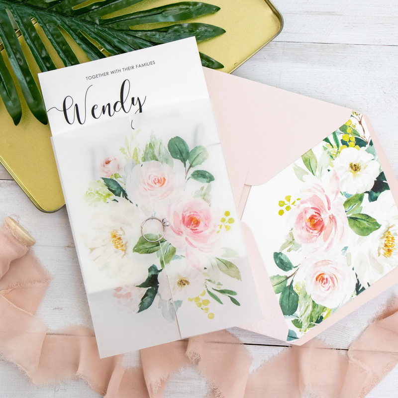Romántico Flor Envolvente Albanene WPV0005