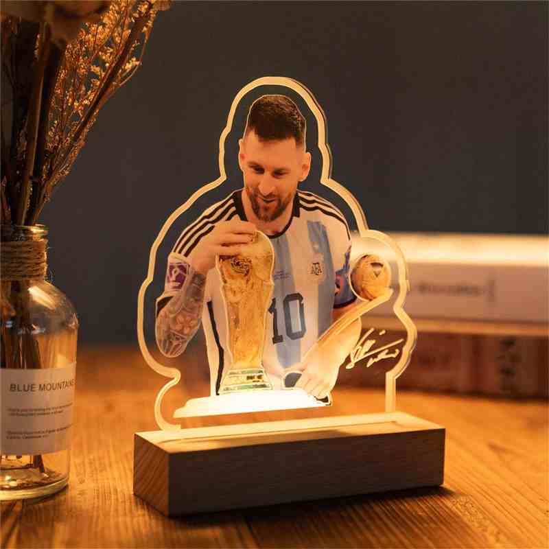 Recuerdo para Hincha Messi Letrero Luminado YKTG15