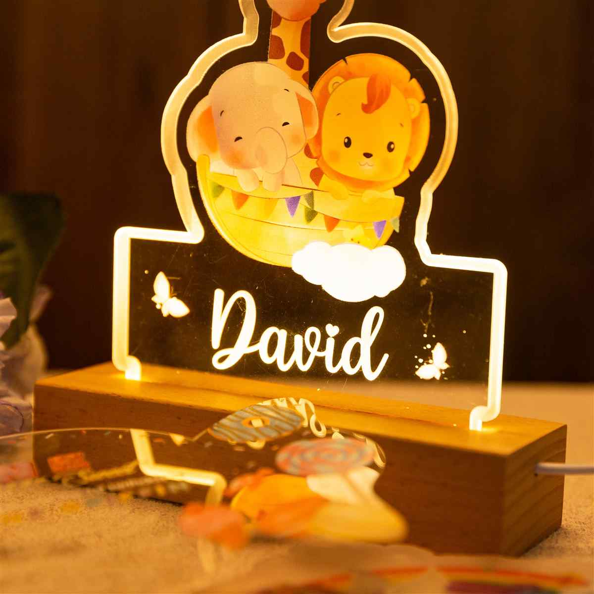 Led Luz Recuerdo Animales para Bebe YKTG22