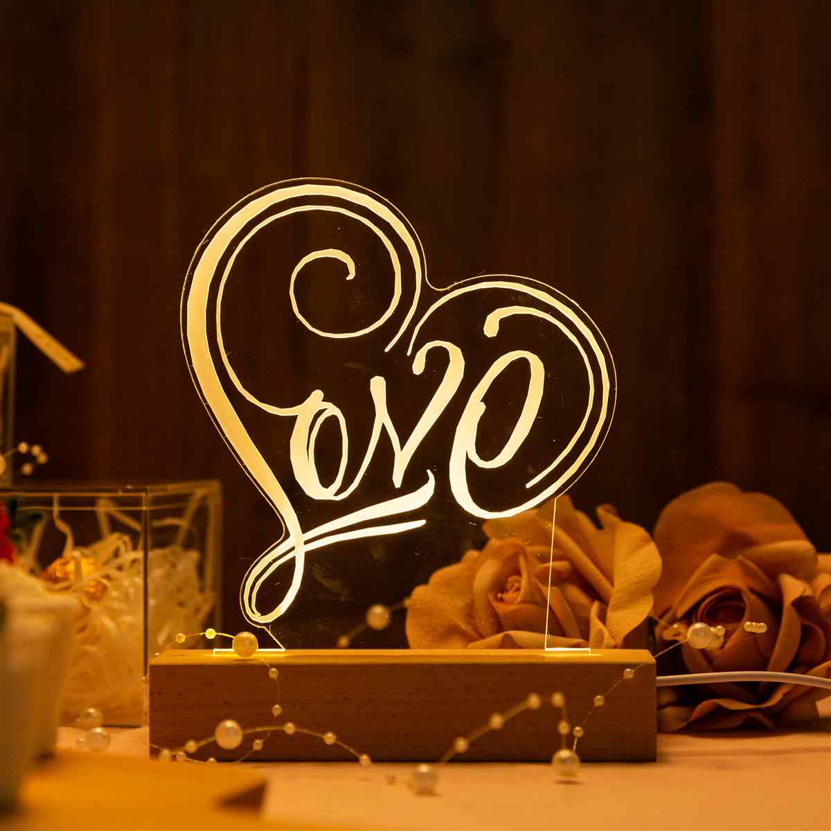 Led Luz Recuerdo LOVE para amores YKTG23